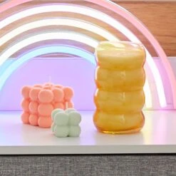 Paddywax Glass Ribbed Candle -Best Homeware Shop 0003 Glass Ribbed Candle 3