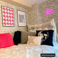 Opal Tufted Metallic Cushioned Headboard -Best Homeware Shop 0007 SilverTwin TwinXLMetallicHangingHeadboardPillow