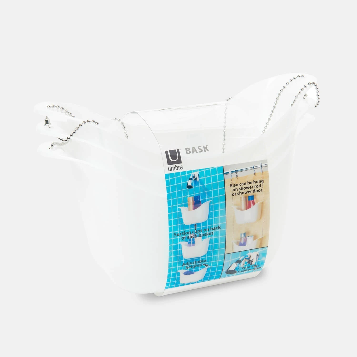 3 Tier Basket Shower Caddy 3 Tier Basket Shower Caddy -Best Homeware Shop 022360 670 Packaging Image 1