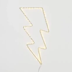 Lightning Bolt Wire Wall Light