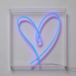 Heart Neon Sign -Best Homeware Shop 113 SHOUYI NEON HEART BL 007