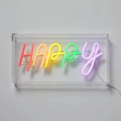 Happy Neon Sign