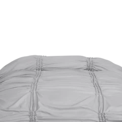Pucker Stitch Duvet And Sham Set 9 Pucker Stitch Duvet And Sham Set -Best Homeware Shop 13 RHH21 DUV PUCKER GRY VIS 008 1