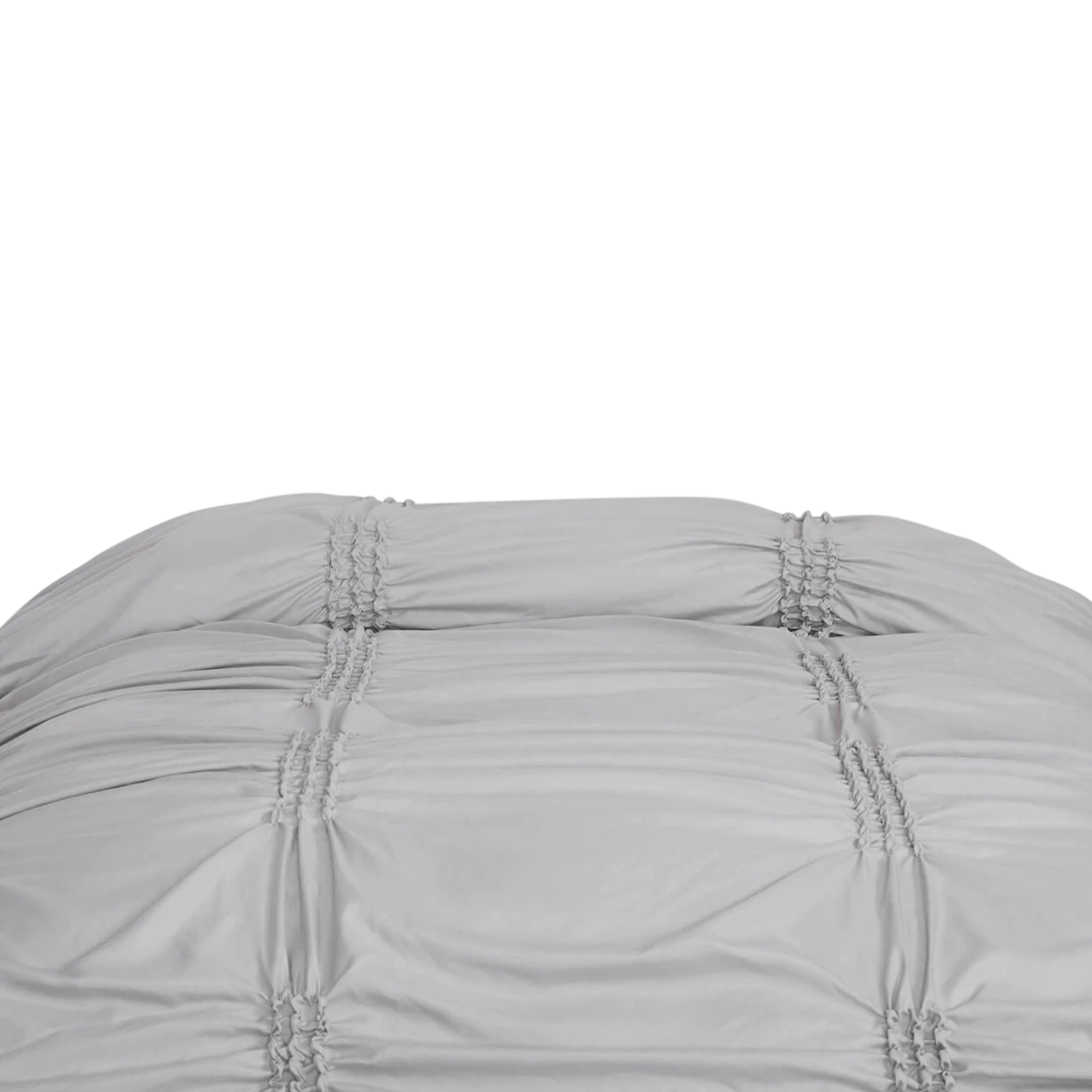 Pucker Stitch Duvet and Sham Set Pucker Stitch Duvet And Sham Set -Best Homeware Shop 13 RHH21 DUV PUCKER GRY VIS 008 1