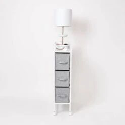 Reese Narrow 3-Drawer Cart On Wheels