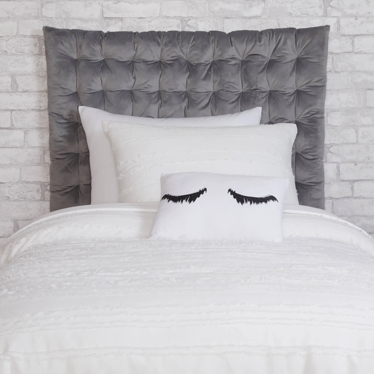 Melody Tufted Cushioned Headboard Melody Tufted Cushioned Headboard -Best Homeware Shop 23 THRO8 HEADBOARD GRY 005 03285500 44ea 478d 970e 595de915a495