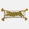 Wild Cheetah Tassel Lumbar Pillow
