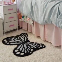 Washable Butterfly Shaped Accent Rug
