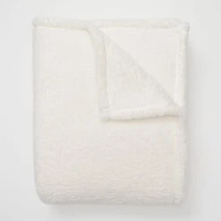 Fuzzy Fleece Throw Blanket -Best Homeware Shop 90 THRO21 THW FUZZYFLEECE NAT 010 1b314316 8047 4de3 b04b 74553c58d3e7