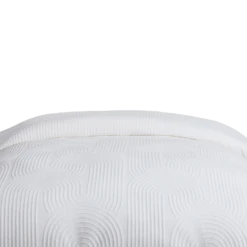 Cleo Arched Duvet Cover And Sham Set -Best Homeware Shop Arched Matelasse Duvet WHT VIS 017