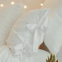 Samantha Tie Knot Duvet Cover And Sham Set -Best Homeware Shop Bedding TieKnotDuvet 2