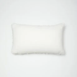 Fiona Boucle Lumbar Pillow Cover -Best Homeware Shop Boucle Lumbar Pillow Cover Ivory 007