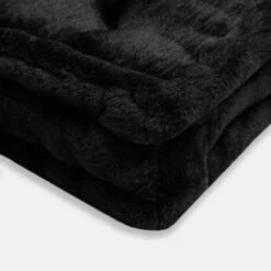 Apparis Luxe Faux Fur Floor Pillow -Best Homeware Shop CLAUDIA NOIR F21104NO 0005