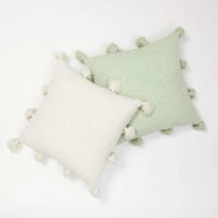 Mackenzie Knit Tassel Square Pillow -Best Homeware Shop Chenille Square Pillow 20x20 Group 005 1