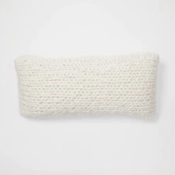 Emme Chunky Knit Lumbar Pillow Cover