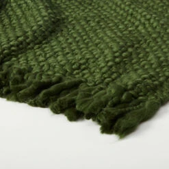 Emme Chunky Knit Throw Blanket -Best Homeware Shop Chunky Knit Throw Olive 004