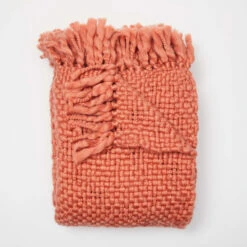 Emme Chunky Knit Throw Blanket -Best Homeware Shop Chunky Knit Throw Terracotta 005