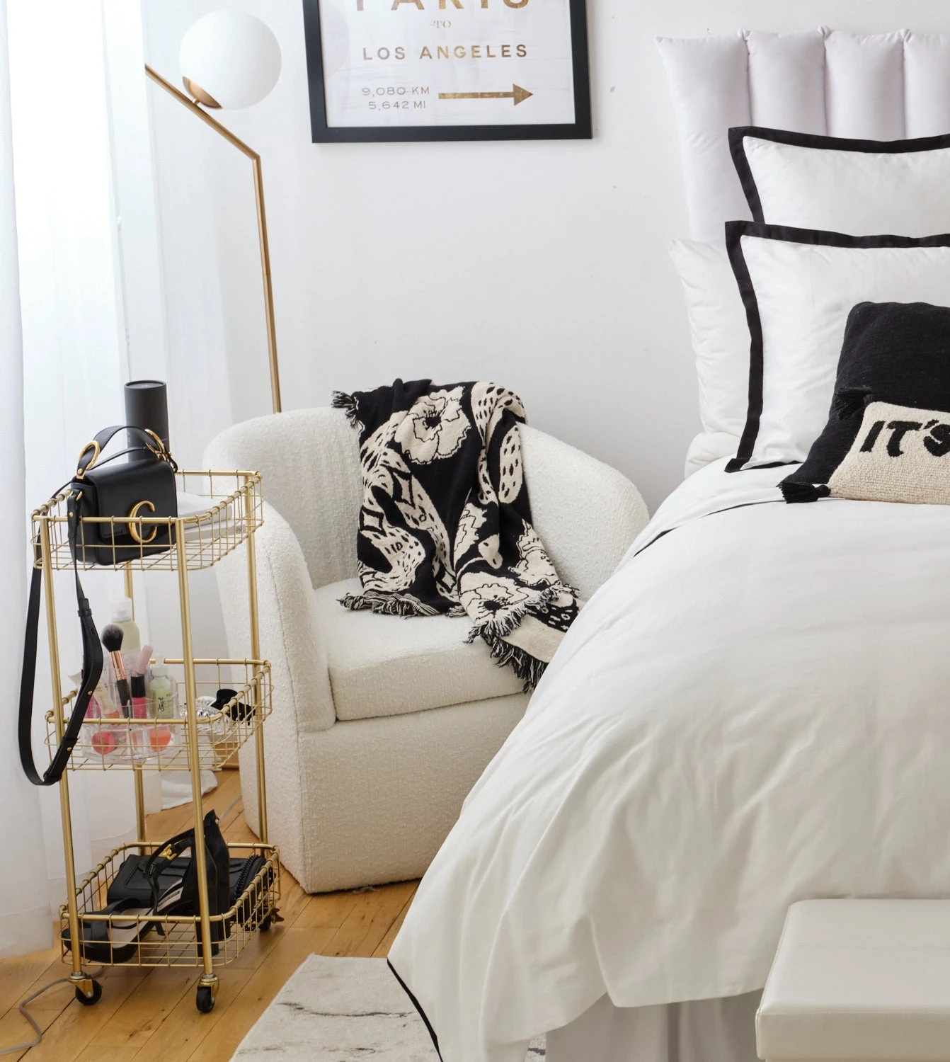 Wire 3-Tier Rolling Cart Wire 3-Tier Rolling Cart -Best Homeware Shop