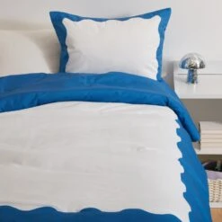 Bubble Border Comforter And Sham Set -Best Homeware Shop Comforter BubbleBorder TXL Blue 018
