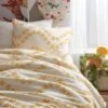 Layla Wavy Daisy Comforter And Sham Set