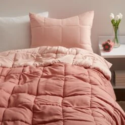 Drew Reversible Down Alt Comforter And Sham Set -Best Homeware Shop Comforter ReversibleDown TXL Terracotta 007