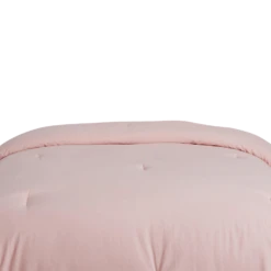Devon Washed Cotton Comforter And Sham Set -Best Homeware Shop Cotton Comforter LightPink VIS 007