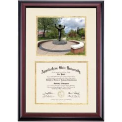 Appalachian State Premier Yosef Statue Diploma Frame