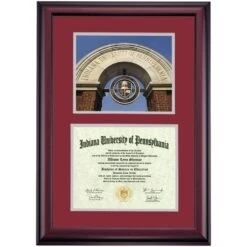 Indiana Pennsylvania Premier The IUP Arch Diploma Frame -Best Homeware Shop DSSHEFIUPPC4MEIUA