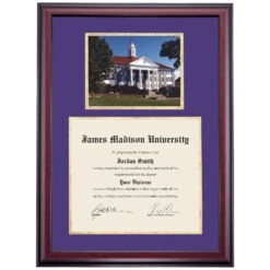 James Madison Premier Wilson Hall Diploma Frame -Best Homeware Shop DSSHEFJMUPC8PGJMW