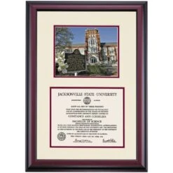 Jacksonville State Premier Legacy Angle Hall Diploma Frame