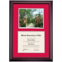Miami Ohio Premier Slant Walk Diploma Frame -Best Homeware Shop DSSHEFMIAPC4CESLT