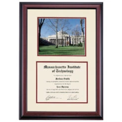 Massachusetts Institute Of Technology Premier Maclaurin Building Diploma Frame -Best Homeware Shop DSSHEFMITPC5MMMB