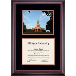 Milligan Premier Seeger Memorial Chapel Diploma Frame -Best Homeware Shop DSSHEFMLGPC4BOSEE