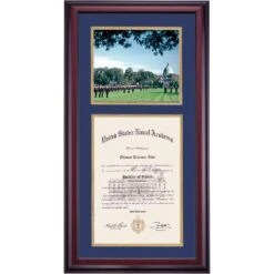 United States Naval Academy Premier The Parade Diploma Frame