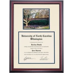 North Carolina Wilmington Premier The University Entrance Diploma Frame