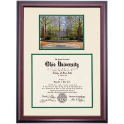 Ohio Premier Class Gateway Diploma Frame