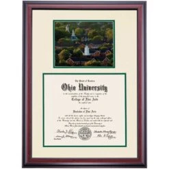 Ohio Premier South Green Diploma Frame