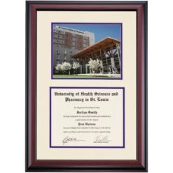 University Of Health Sciences And Pharmacy In St Louis Premier The Residence Hall Diploma Frame