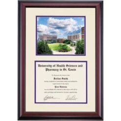University Of Health Sciences And Pharmacy In St Louis Premier College Quad Diploma Frame