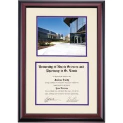 University Of Health Sciences And Pharmacy In St Louis Premier Pharmacy Place Diploma Frame