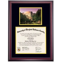 Maryland Baltimore County Premier Albin O. Kuhn Library Diploma Frame -Best Homeware Shop DSSHEFUMBPC8BYAKL