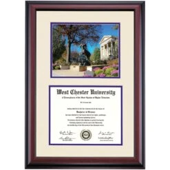 West Chester Premier The Ram Statue Diploma Frame