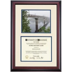 Wisconsin-Eau Claire Premier Walk Bridge Diploma Frame