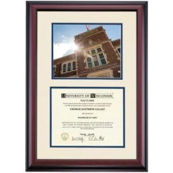 Wisconsin-Eau Claire Premier Schofield Hall Diploma Frame