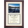 Wisconsin-Eau Claire Premier Walk Bridge On Water Diploma Frame