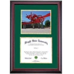 Wright State Premier Turning Points Sculpture Diploma Frame -Best Homeware Shop DSSHEFWRIPC4HGBAR