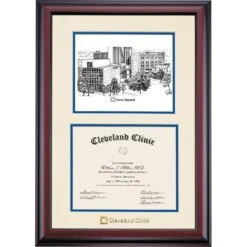 Cleveland Clinic Premier Akron Certificate Frame