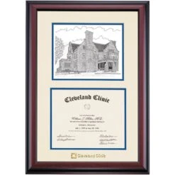 Cleveland Clinic Premier Alumni House Certificate Frame