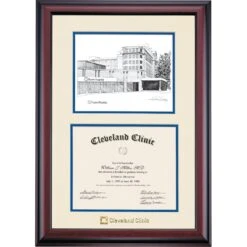 Cleveland Clinic Premier Huron Certificate Frame
