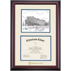 Cleveland Clinic Premier Miller Pavilion Certificate Frame